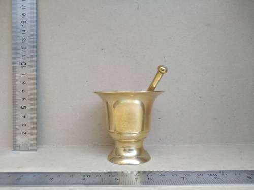 Vintage! Small Brass Mortar And Pestle