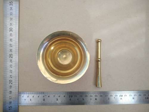 Vintage! Small Brass Mortar And Pestle