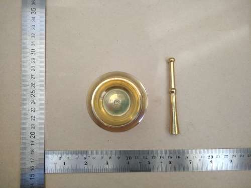 Vintage! Small Brass Mortar And Pestle