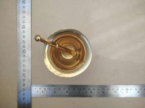 Vintage! Small Brass Mortar And Pestle