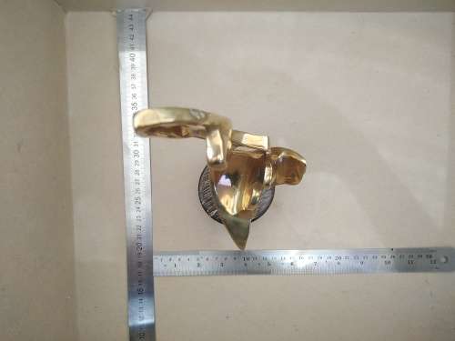 Vintage! Heavy Solid Brass - Beautiful Art Deco Stylized Figural Sculpture