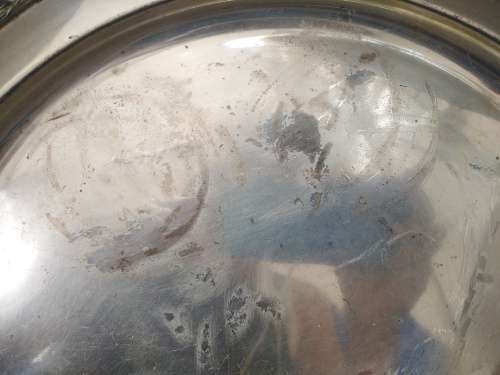 Vintage! - Silver Plated - Round Serving Tray - Made In India