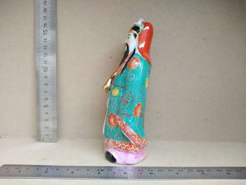 Chinese Feng Shui - Hand Painted Porcelain - Fu Xing