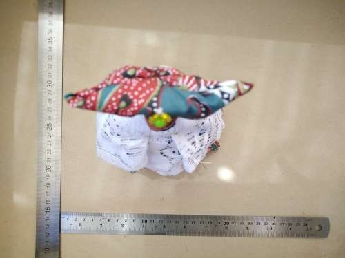 Vintage! Namibian Fabric Herero Doll With Traditional Dress And Headwear.
