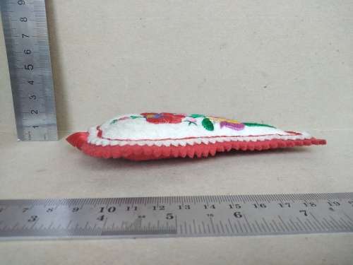 Vintage! Hungary - Embroidered Paprika Chili Ornament - Kalosca Matyo