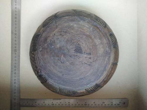 African - Hand Made - Carved Wooden Serving / Salad Bowl