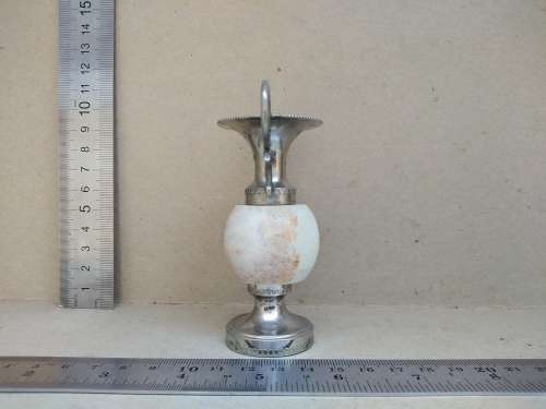 Vintage! Small Greek Onyx / Marble Miniature Decorative Urn