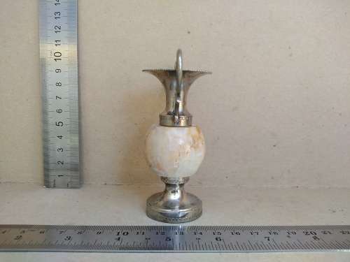 Vintage! Small Greek Onyx / Marble Miniature Decorative Urn