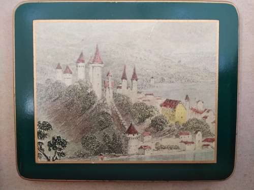 Vintage!  - Lady Clare Coasters, Pallas Tapestry, Set Of 6, Made In England