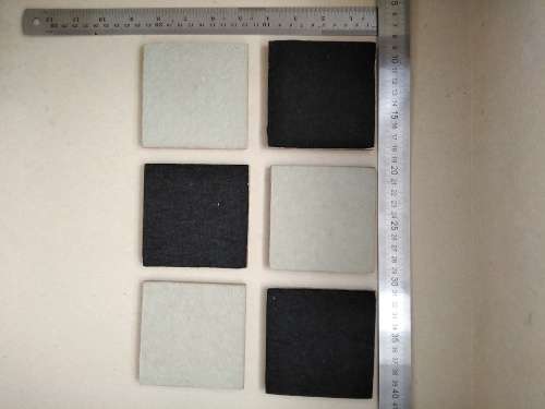 Vintage Weatherwoods SA Live Edge Wooden Slice Mosaic Set of 6 Square Coasters Trivets