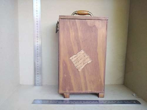 Vintage!  Italian? Wooden Wine Box Cover Holder/Dispenser For Box Wine