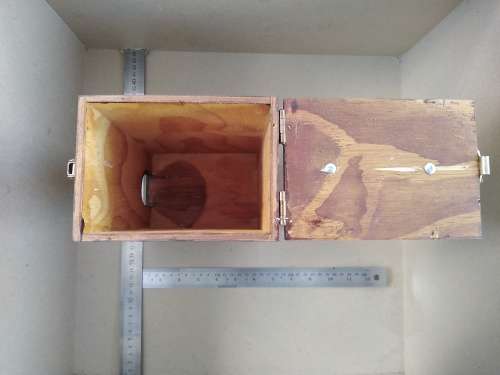 Vintage!  Italian? Wooden Wine Box Cover Holder/Dispenser For Box Wine