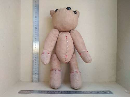 Vintage! Hand Sewn Suede Teddy Bear