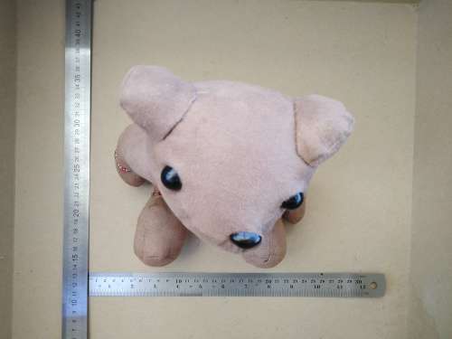 Vintage! Hand Sewn Suede Teddy Bear