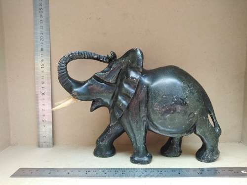 Africana! - Hand Made - Soapstone Elephant Carving
