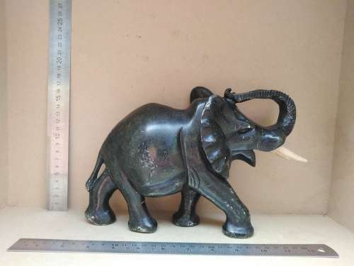 Africana! - Hand Made - Soapstone Elephant Carving