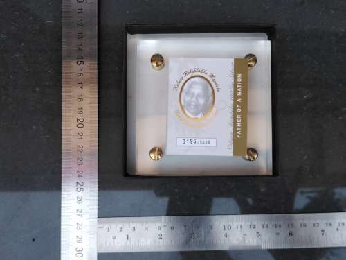 Mint Of Norway - .999 Silver -  Proof 100gr - Mandela - Father Of The Nation Medal