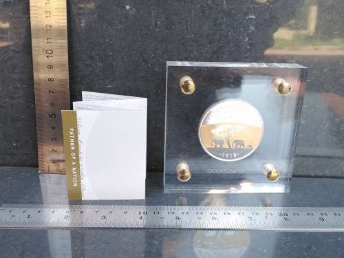 Mint Of Norway - .999 Silver -  Proof 100gr - Mandela - Father Of The Nation Medal