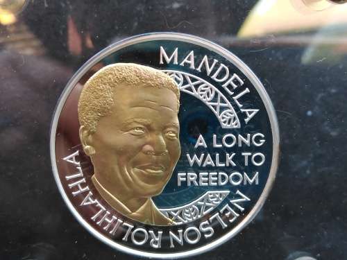 Mint Of Norway - .999 Silver -  Proof 100gr - Mandela - Father Of The Nation Medal