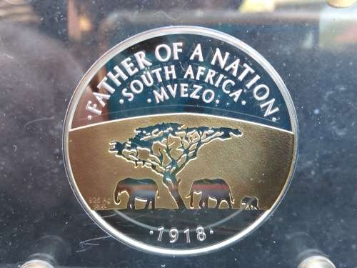 Mint Of Norway - .999 Silver -  Proof 100gr - Mandela - Father Of The Nation Medal