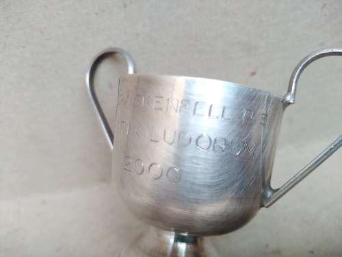 Vintage! Silver Alloy? - Miniature Trophy Cup - Overall Champion
