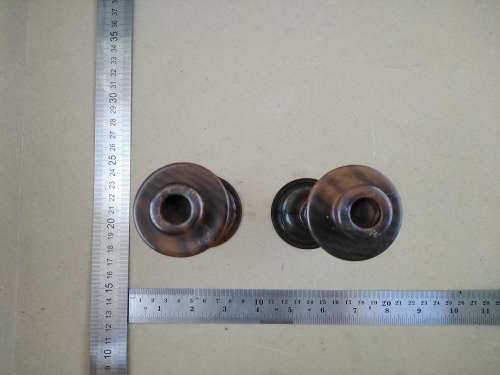 Vintage! - Thesen Knysna - Pair of Wooden Candlestick Holders