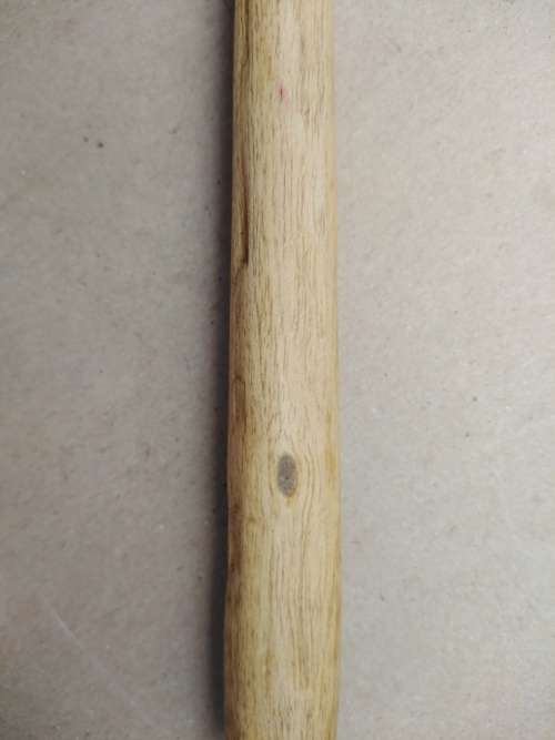 Africana! Traditional `Twirl Stick` - Wooden Pap Porridge Stirring Utensil With Metal Hoops