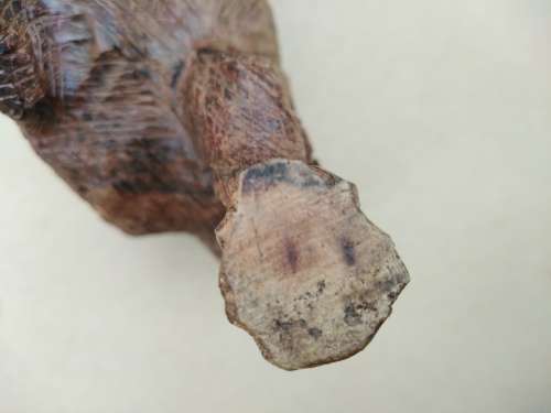 `Rhino On The Move` - Rhinoceros Sculpture Hand Carved From Zimbabwe Iron Wood.