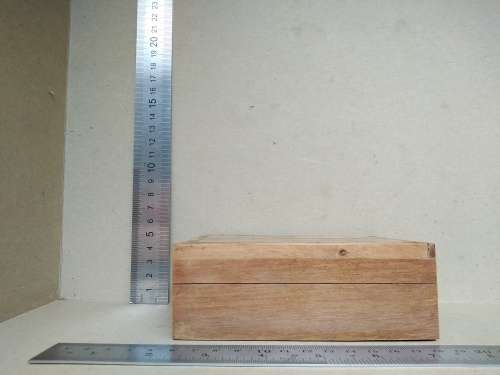 Vintage! Hand Made  - Marquetry Box, Wood Inlay Trinket Box, Tropical Design