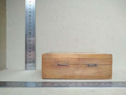 Vintage! Hand Made  - Marquetry Box, Wood Inlay Trinket Box, Tropical Design