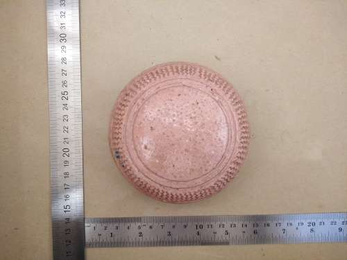 Vintage! Hand Made - Round Stoneware - Pottery Art - Trinket Box