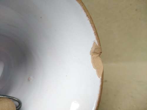 Vintage! - Italian - Ceramic Hand Painted - Table Bell (Signed) (Repaired)