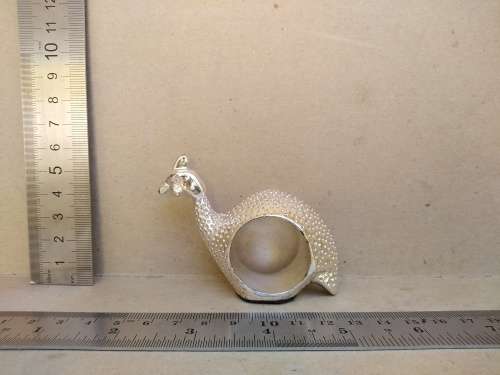 Afrisilver - Sterling Silver - African Guinea Fowl - Napkin Rings -Boxed
