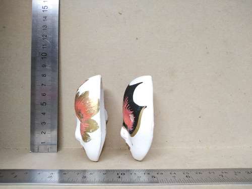 Vintage! Pair Of Miniature Ceramic Venetian Carnival Masks.