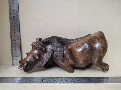 Africana! Masai Kenya - Hand Carved - Wooden - Warthog (Broken)