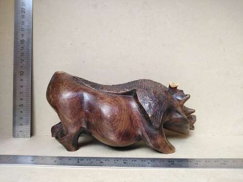 Africana! Masai Kenya - Hand Carved - Wooden - Warthog (Broken)