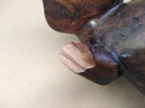Africana! Masai Kenya - Hand Carved - Wooden - Warthog (Broken)