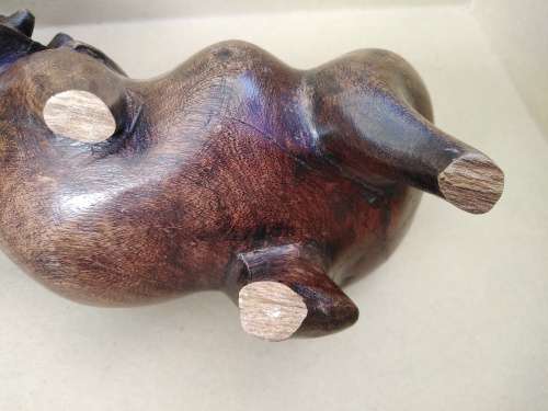 Africana! Masai Kenya - Hand Carved - Wooden - Warthog (Broken)