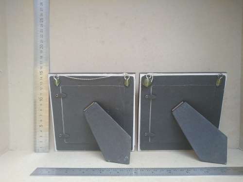 Africana! Pair Of Shadow Box Frames - Guinea Fowl Feathers / Porcupine Quill - Wall Hanging Decor