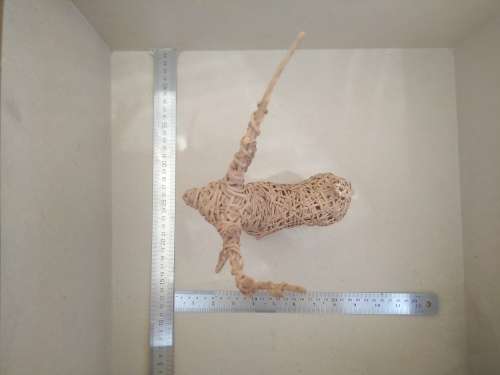 Vintage!  Wicker Reindeer - Rattan Deer - Christmas Mantel Table Figure