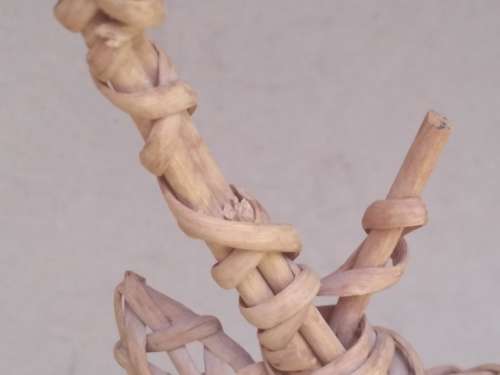 Vintage!  Wicker Reindeer - Rattan Deer - Christmas Mantel Table Figure