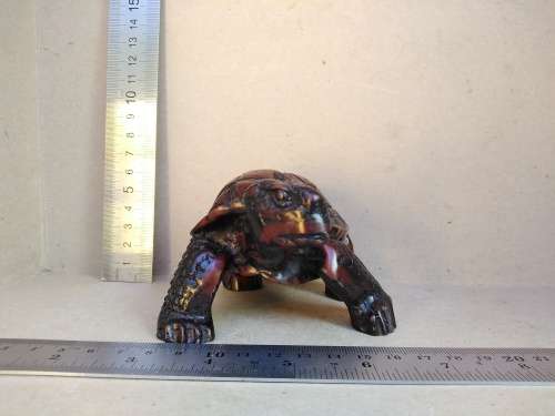 Vintage!  Fung Shui - Hand Carved - Heavy High Quality Resin Statue - Realistic Tortoise