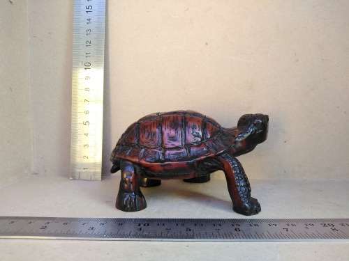 Vintage!  Fung Shui - Hand Carved - Heavy High Quality Resin Statue - Realistic Tortoise