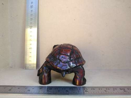 Vintage!  Fung Shui - Hand Carved - Heavy High Quality Resin Statue - Realistic Tortoise