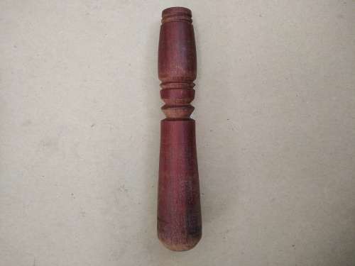 Vintage!  Hand Turned Heavy Hardwood - Teak? -Mortar And Pestle