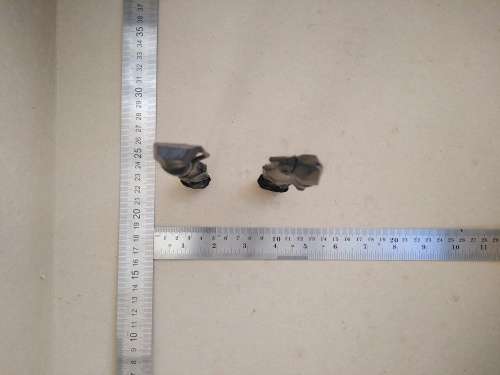Vintage! Malawi - Ebony Wood Carvings - Pair Of Skinny Tribesman