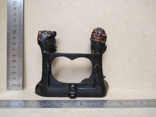 African Bust - Small Heart Shaped - Photo Frame (No Back And Glass)