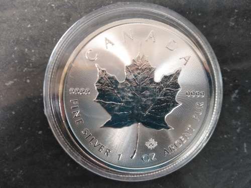 .999 Fine Silver - 1 Oz - 2020 - Canadian Silver Maple - in capsule