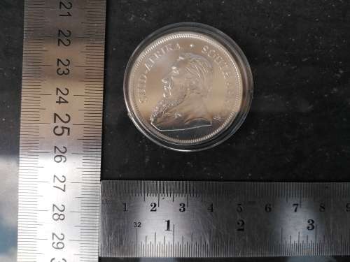 .999 Fine Silver - 1 Oz - 2021 - Krugerrand - In Capsule
