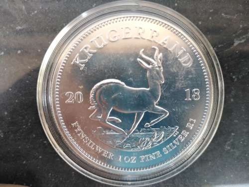 .999 Fine Silver - 1 Oz - 2018 - Krugerrand - in capsule